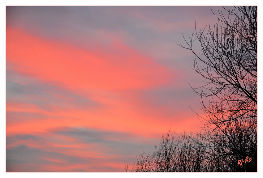 Abendrot
Schlüsselwörter: Abendrot