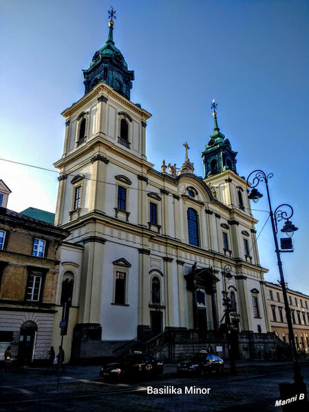 Warschauimpressionen
Die katholische Basilika des Heiligen Kreuzes (poln. Bazylika Świętego Krzyża) in Warschau ist eine katholische Basilika an der Krakauer Vorstadt an ihrem Südende und Übergang zur Neuen Welt. laut Wikipedia
Schlüsselwörter: Polen