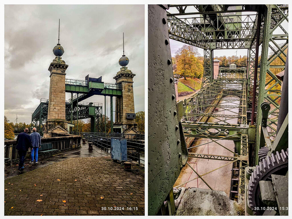 Schiffshebewerk Henrichenburg
Das Schiffshebewerk Henrichenburg war seinerzeit das spektakulärste Bauwerk des Dortmund-Ems-Kanals (DEK) und das erste ausgeführte Mehrschwimmer-Schiffshebewerk der Welt. Es war am Ende des 19. Jahrhunderts notwendig geworden, um den Dortmunder Hafen an das entstehende Westdeutsche Kanalnetz anzuschließen. Die feierliche Inbetriebnahme des Hebewerks fand mit der Eröffnung des Kanals am 11. August 1899 in Anwesenheit von Kaiser Wilhelm II. statt. lt. Wikipedia
Schlüsselwörter: 2024